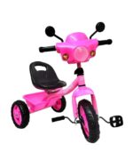 TRICICLO CON LUZ Y SONIDO ESTRUCTURA DE METAL VR2 56188 ROSA