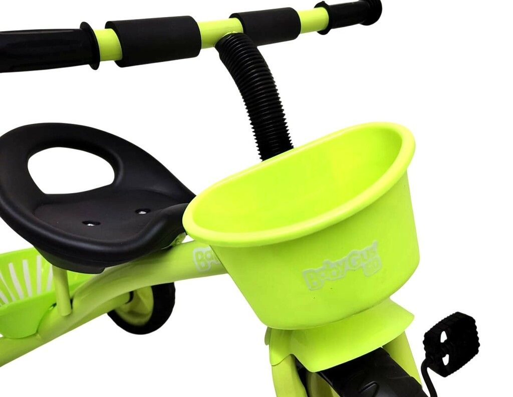 TRICICLO INFANTIL CON CANASTO ESTRUCTURA DE METAL VR3 56190 VERDE - Imagen 5