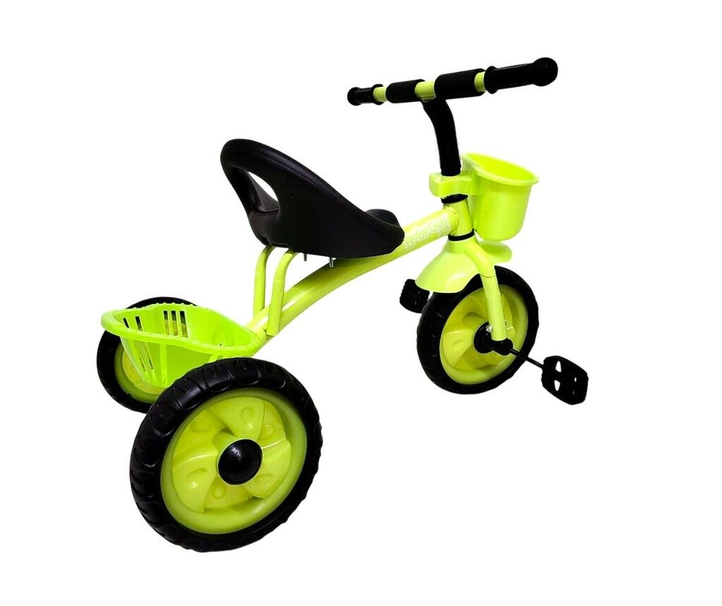 TRICICLO INFANTIL CON CANASTO ESTRUCTURA DE METAL VR3 56190 VERDE - Imagen 4