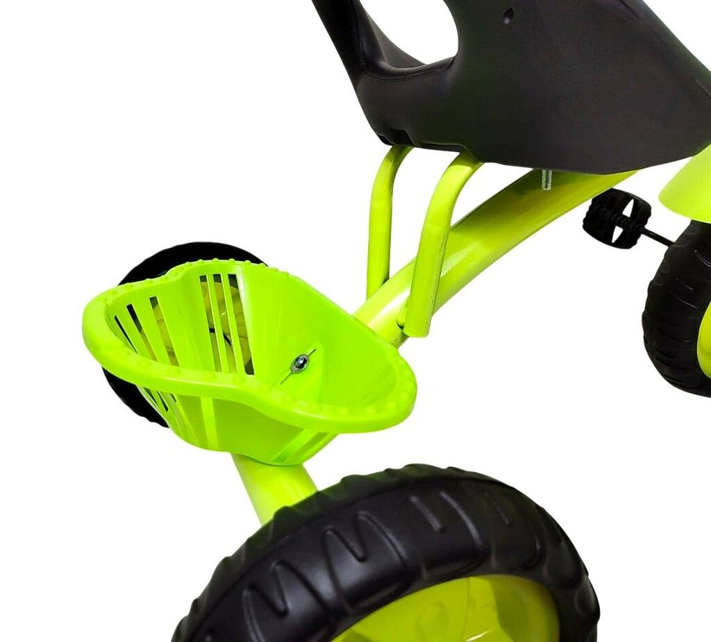 TRICICLO INFANTIL CON CANASTO ESTRUCTURA DE METAL VR3 56190 VERDE - Imagen 7