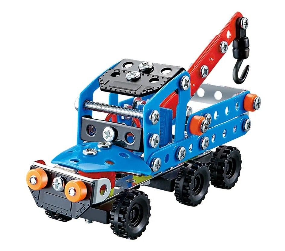 CITY METAL BLOQUES PARA ARMAR GRUA 140 PIEZAS COD IKMETAL003 - Imagen 2