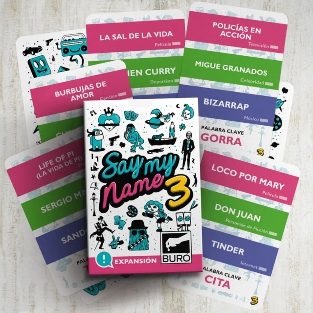 JUEGO SAY MY NAME 3 EXPANSION BURO JUEGOS COD SMN3 - Imagen 4