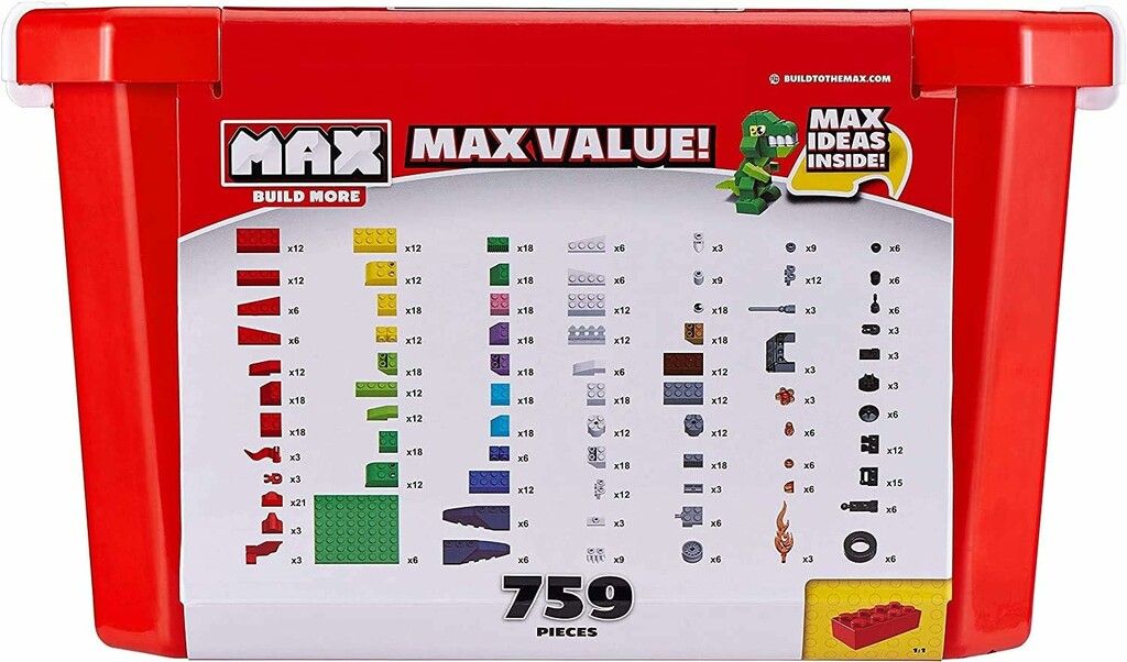 BLOQUES PARA ARMAR MAX CLASSIC EN CONTENEDOR 759 PCS COD 8347 - 7643 - Imagen 3