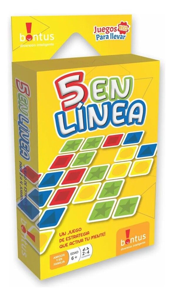 JUEGO DE MESA CARTAS BONTUS 5 EN LINEA COD 557