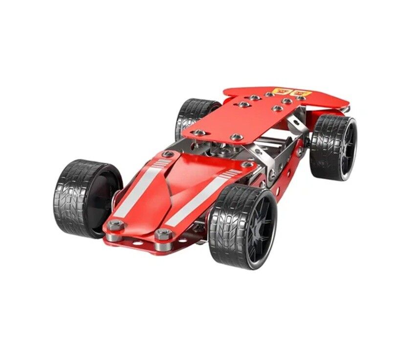 CONSTRUCCION METALICA AUTO DE CARRERA CLASICO 133 PZ COD 7909 - Imagen 2