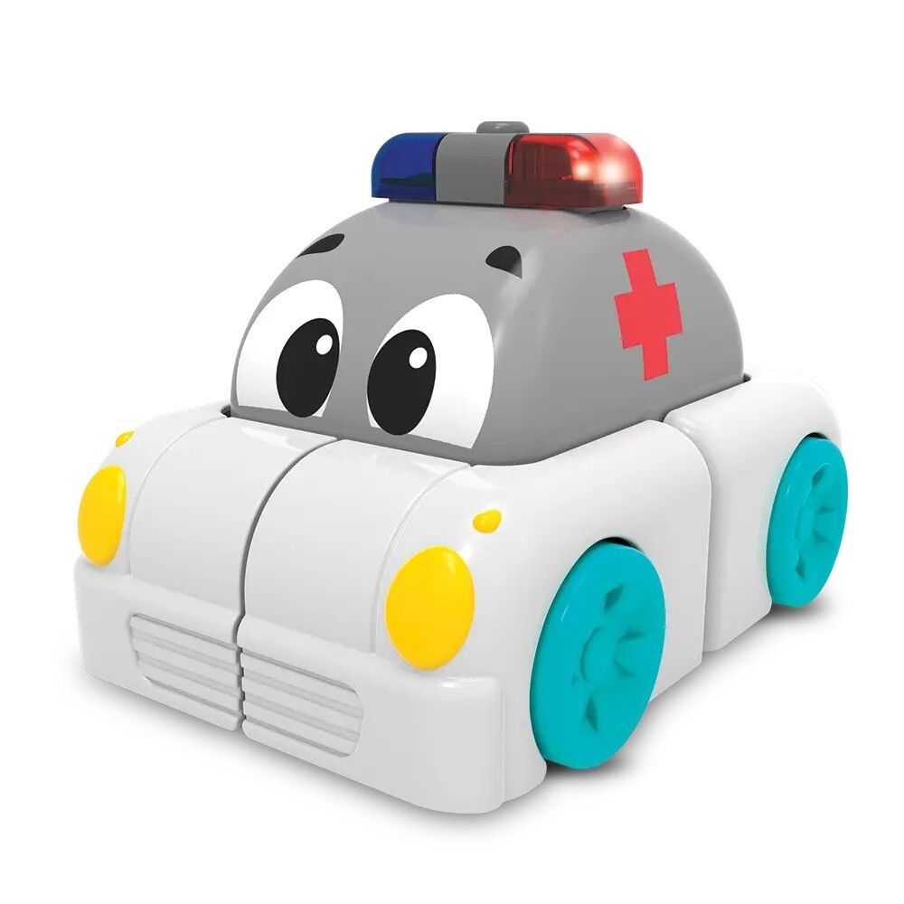 AUTO AMBULANCIA TRANSFORMABLE CON SONIDOS Y LUCES COD KH39/002 - Imagen 2