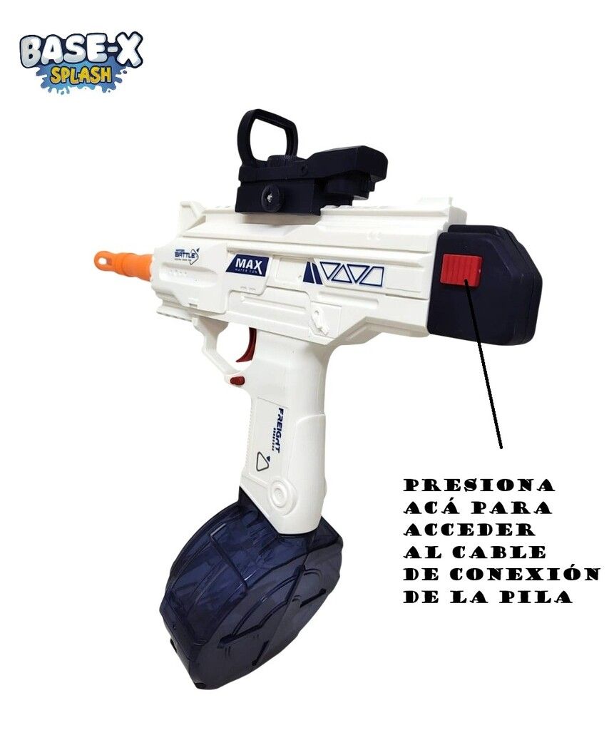 PISTOLA DE AGUA CARGA USB PILA RECARGABLE NOVA X COD 8882 - Imagen 6