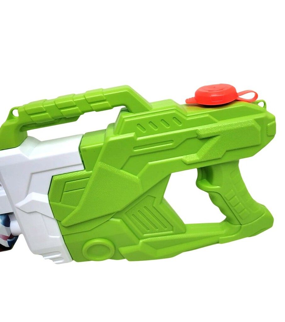 PISTOLA DE AGUA BASE X URBAN CAÑON DOBLE VR1 8910 VERDE - Imagen 4