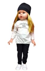 CARINITO JULIETA DE LUJO VR14 0530 REMERA BLANCA ARGENTINA