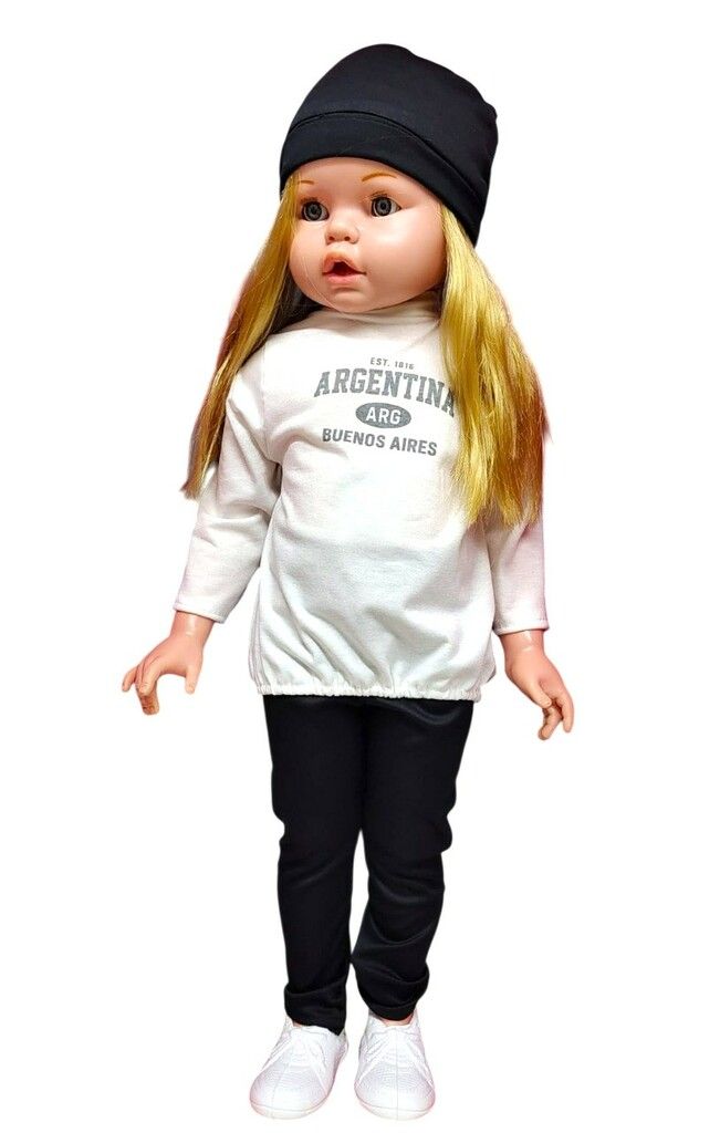 CARINITO JULIETA DE LUJO VR14 0530 REMERA BLANCA ARGENTINA