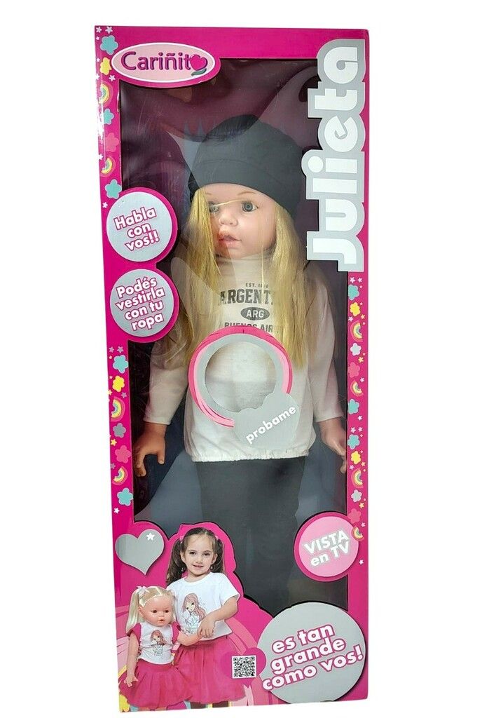 CARINITO JULIETA DE LUJO VR14 0530 REMERA BLANCA ARGENTINA - Imagen 2