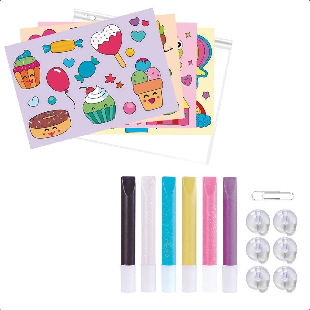 JULIANA SET CREARTE MINI VITRALES COLGANTES COD SISJUL123 - Imagen 2