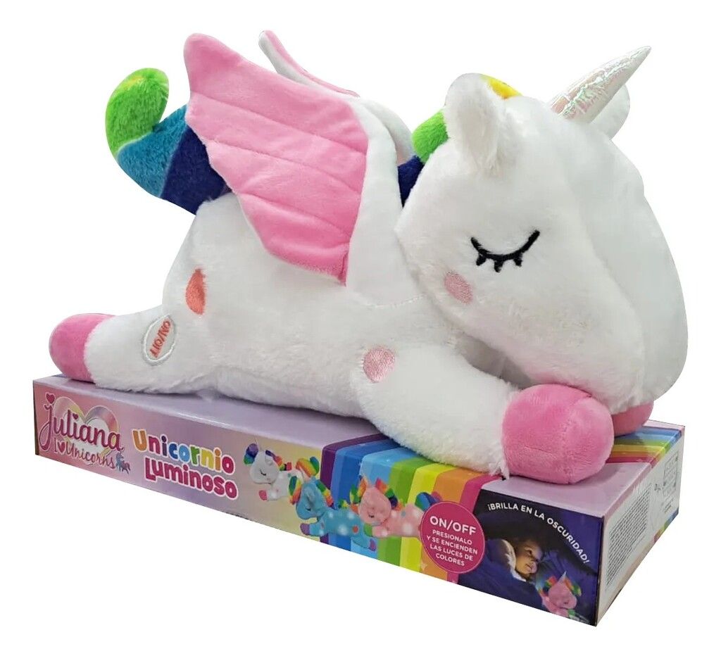 JULIANA MI PELUCHE UNICORNIO BLANCO LUMINOSO COD SISJUL081