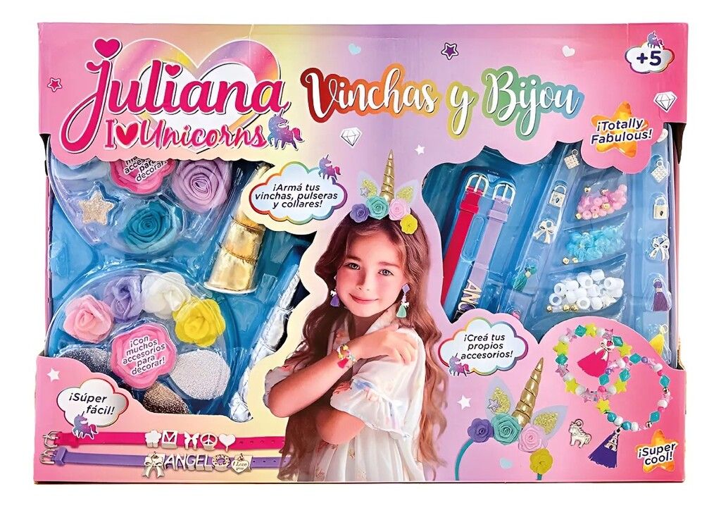 JULIANA SET VINCHAS Y BIJOU I LOVE UNICORNS COD JUL0152