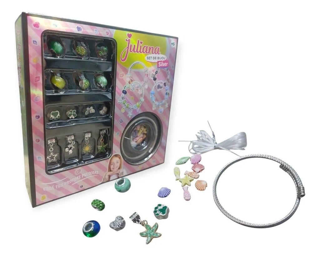 JULIANA SET BIJOU SILVER CHARMS CREA TUS PULSERAS COD JUL0154 - Imagen 5