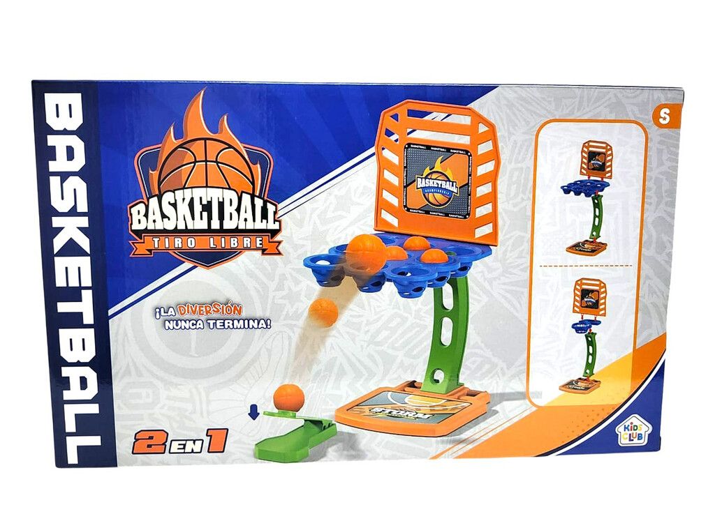 JUEGO DE MESA BASKETBALL TIRO LIBRE 2 EN 1 KIDS CLUB COD 56005 - Imagen 6