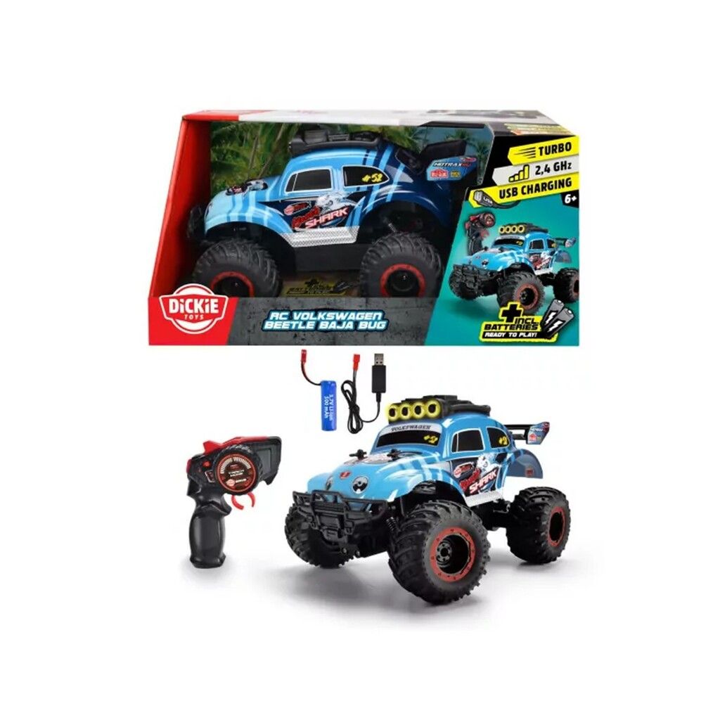 AUTO R/C USB VOLKSWAGEN BEETLE MONSTER BUG TURBO COD 201105008 - Imagen 4