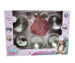 SET DE COCINA TINY HOME 9 PIEZAS DE ACERO COD 56691