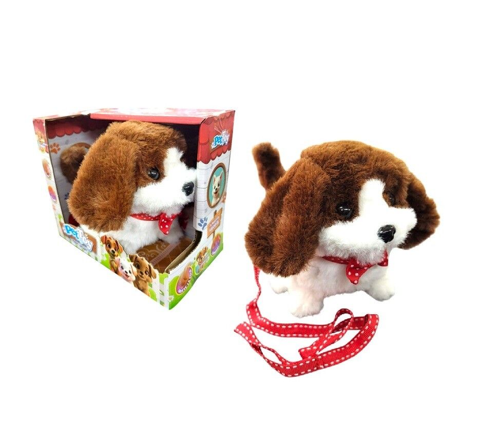 PERRITO DE PELUCHE PET TOY CON SONIDO Y MOVIMIENTO COD 56306
