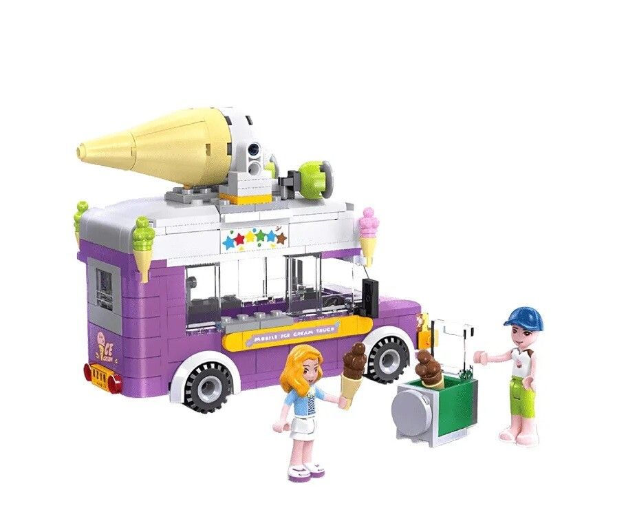 BLOQUES DREAM TOWN CAMION DE HELADOS 279 PZS COD CKSUR1190 - Imagen 3