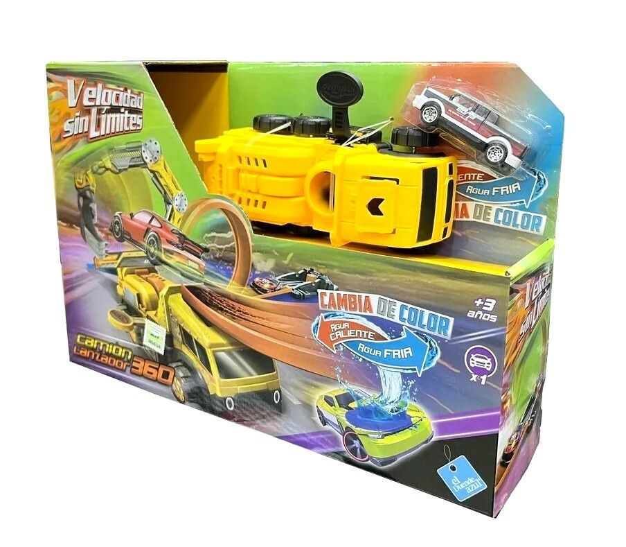 PISTA CAMION LANZADOR 360 CON AUTO CAMBIO DE COLOR COD 7726 - Imagen 4