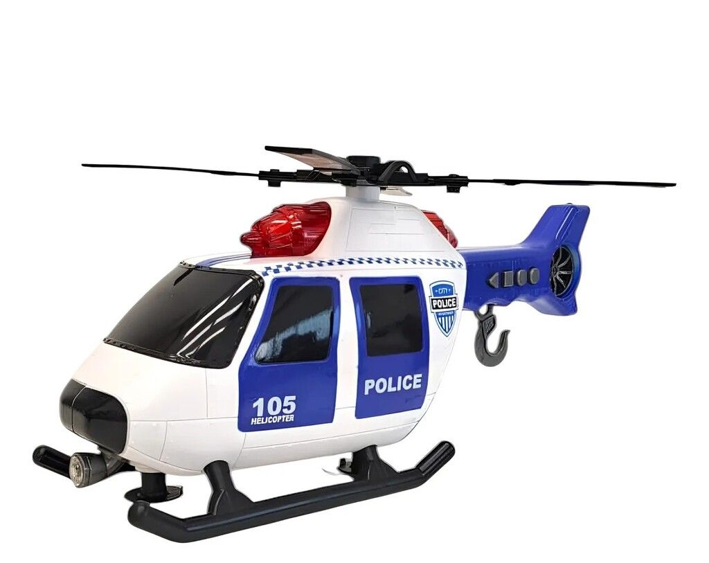 HELICOPTERO DE RESCATE DE POLICIA CON LUZ SONIDO COD 8219 - Imagen 5