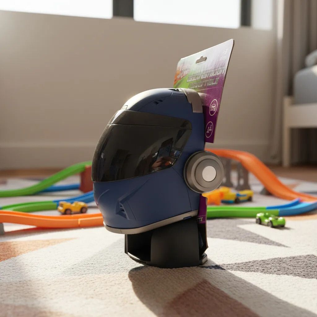 MINI PISTA CASCO ESTACION CONVERTIBLE CON VEHICULO VR2 8217 POLICIA - Imagen 4