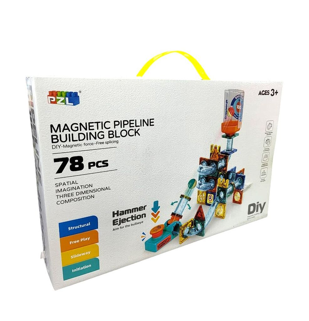 LABERINTO DE BOLITAS MAGNETICO 78 PIEZAS CON CAÑON COD 9970B - Imagen 6