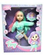 MUÑECA TINY DOLL LULI 31 CM PELO MULTICOLOR VR2 56627 VERDE