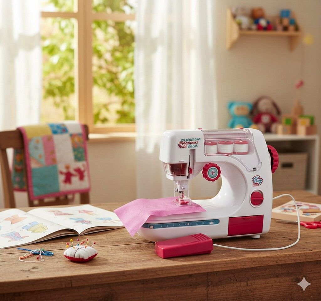 MAQUINA DE COSER INFANTIL RECARGABLE CON LUZ TINY HOME COD 56721 - Imagen 8