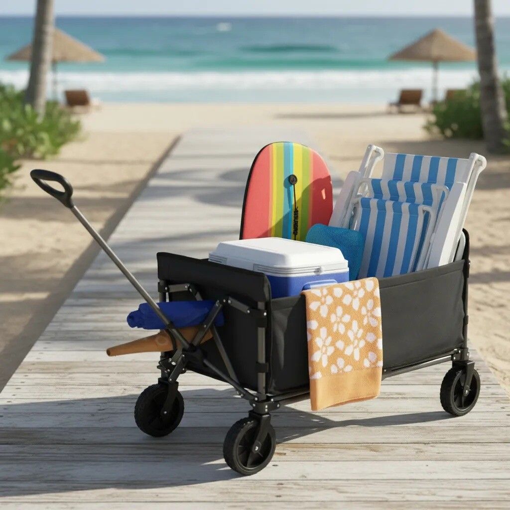 CARRITO PLEGABLE CON 4 RUEDAS COD 7837 7241001 - Imagen 6