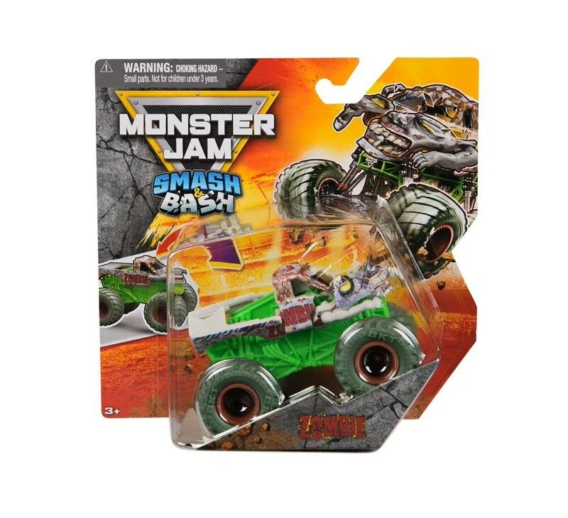 AUTO MONSTER JAM 1:64 SMASH Y BASH SERIE 2 VR1 58808 ZOMBIE