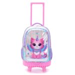 MOCHILA ESCOLAR CARRO SKORA GATO UNICORNIO COD 42909